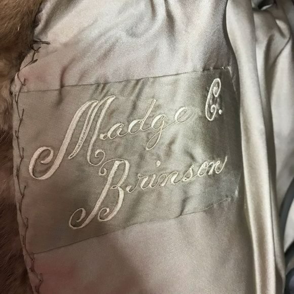 AJ Ugent Autumn Haze Emba Natural Brown Mink Coat - Picture 7 of 16